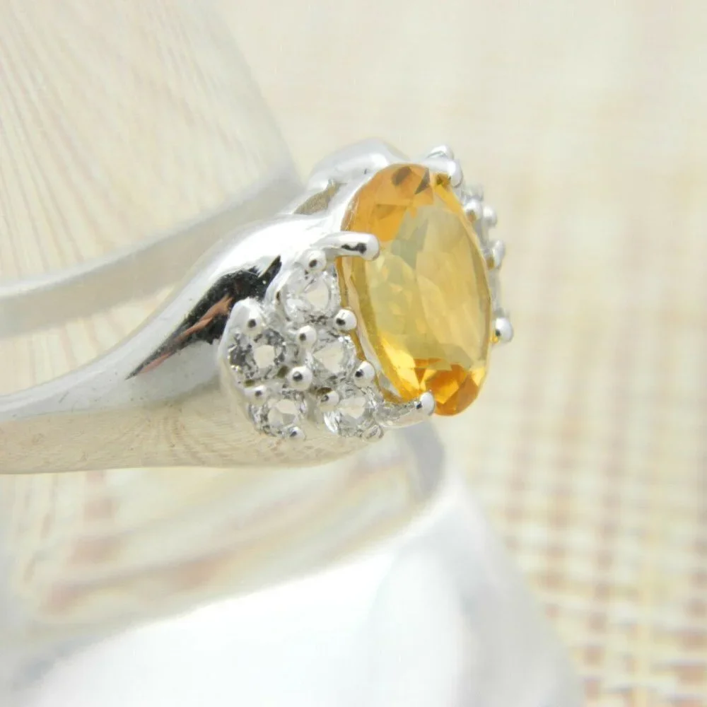 Rio Grande Citrine White Topaz Sterling Silver
